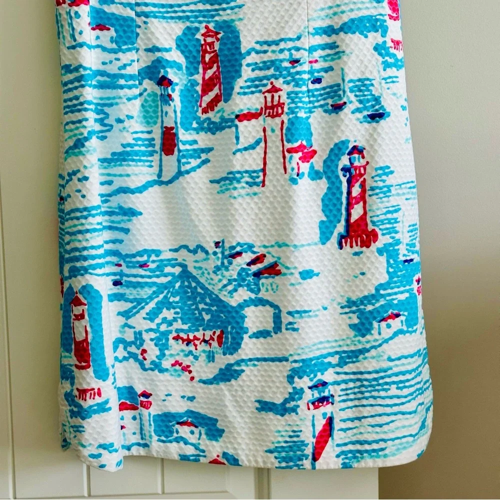 Lilly Pulitzer Delia Shift Dress - Watch Out Lighthouse, 0